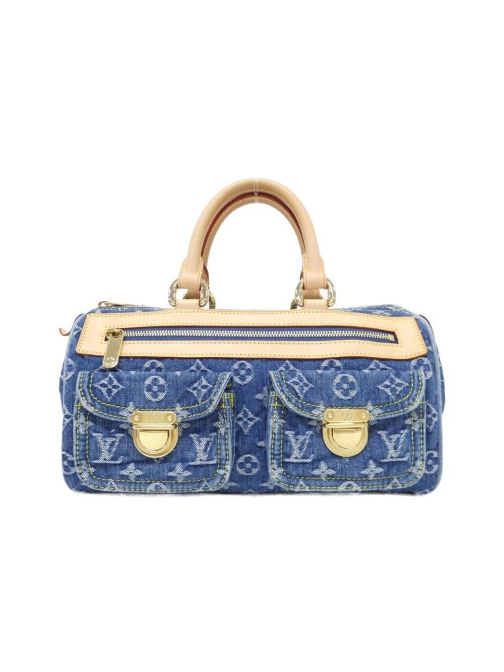 Louis Vuitton Monogram Denim Neo Speedy Boston Bag